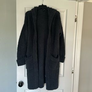 Barefoot Dreams Cozy Chic long hooded cardigan